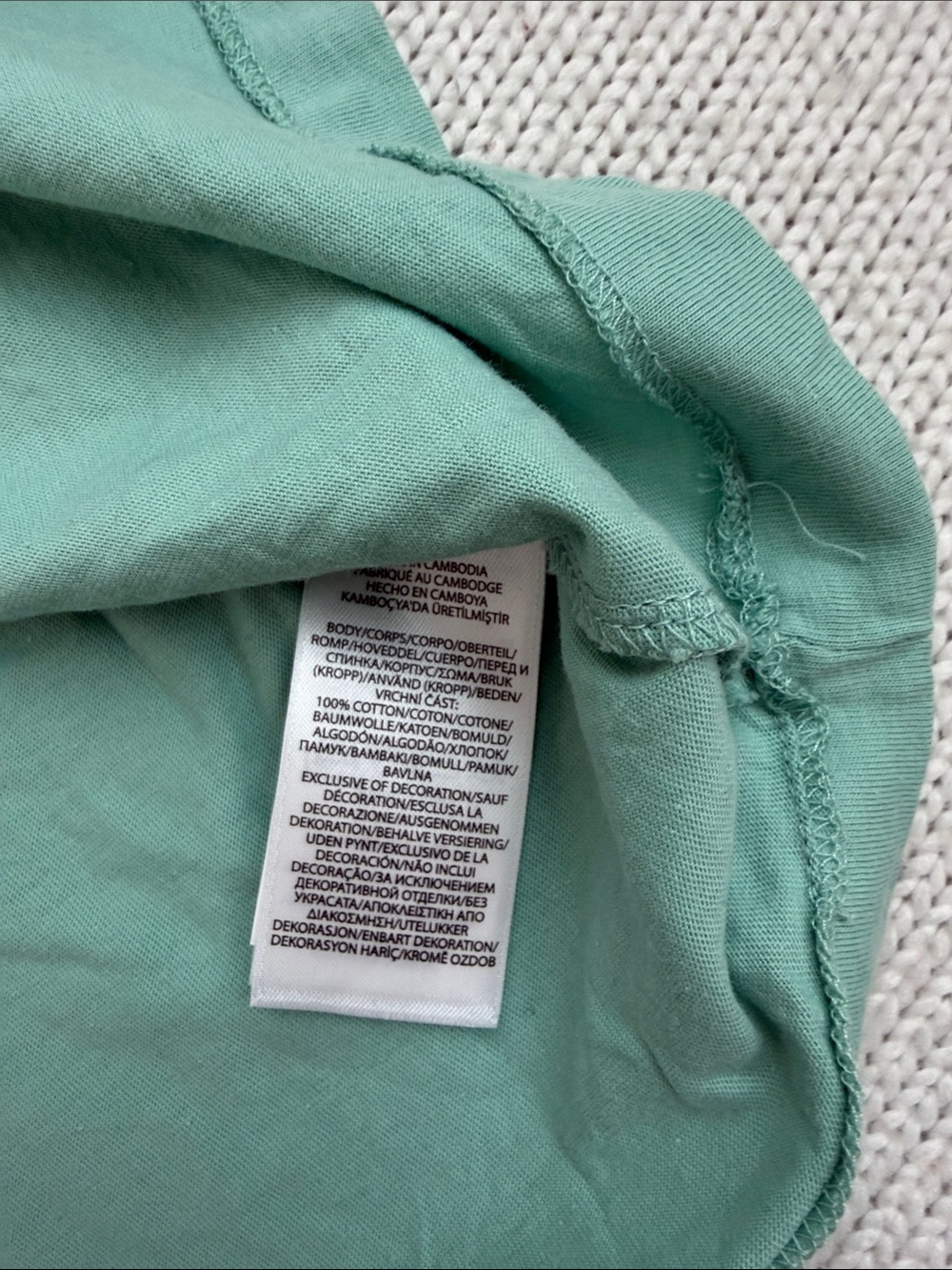 Ralph Lauren 100% Cotton Short Sleeve Tee Blue/Green Size Medium - Picture 5 of 6